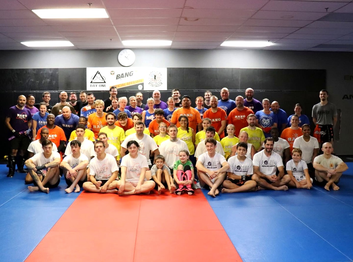 BANG Muay Thai class group photo at ATT Watertown